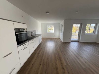 Lichtdurchflutete, energieeffiziente Neubauwohnung mit Rheinblick