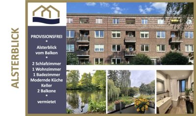 Loftwohnung (1.OG) mit ALSTERBLICK in parkähnlichem Ambiente
