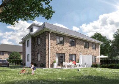 NEUES ZUHAUSE IN TOPLAGE: Moderne Doppelhaushälfte, 2 Stpl.+Gartenanteil, 6-Zimmer, Vollkeller