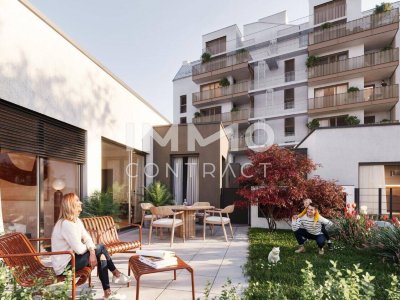Traum Haus im Innenhof - Moderne 3-Zimmer-Wohnung mit Garten im ERSTBEZUG