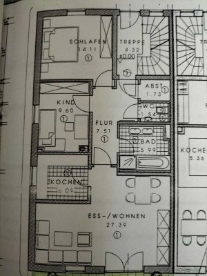 3 Zimmer Wohnung mit kleinem, liebevoll gestalteten  Hanggarten - von Privat