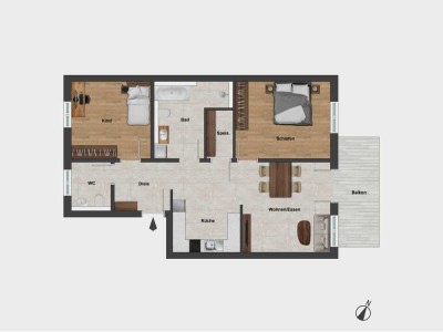Traumhafte Wohnung (4 Zi.) mit Balkon (Whg. 5) - provisionsfrei