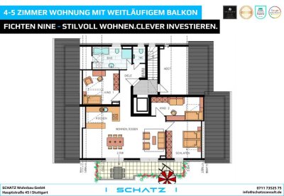 4-Zimmer Penthousewohnung mit großem Balkon