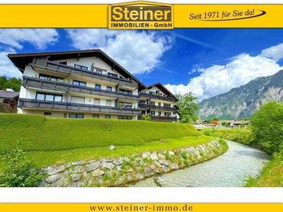 Oberau: 2-3-Zimmer-Panorama-Wohnung ca. 58 m², Balkon, 1. OG, Keller, EBK, TG-Platz a. W.