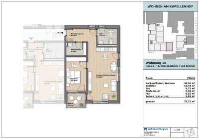 Attraktive 2-Zimmer-Wohnung im Herzen Heidelbergs