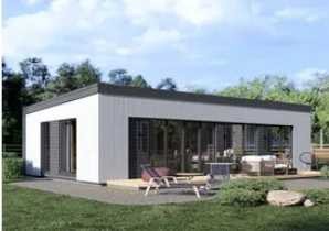 Fertighaus aus Holz (isoliert, KFW55) 66 m²