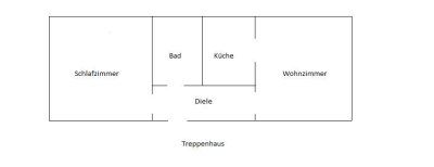 Attraktive, ruhige SINGLE-Wohnung 44 qm / - wenige Gehminuten zur Uni und Hbf