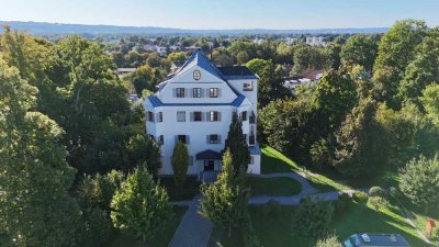Altbauwohnung im Schloss Prantseck – hochwertigste Ausstattung, Schwimmteich und Blick über Bad Aibl
