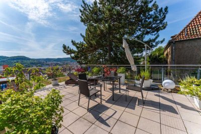 Jenas schönste Aussichten – Exklusive Penthousewohnung mit 40 m² Sonnenterrasse