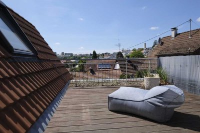 Wohnen über den Dächern von Sillenbuch – 4,5-Zimmer-Maisonette-Wohnung mit sonniger Dachterrasse