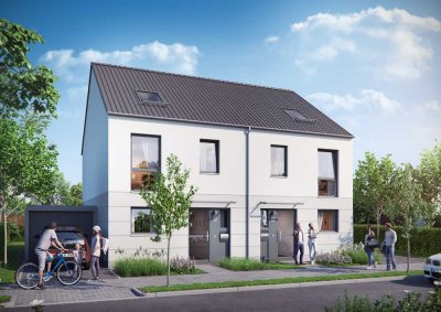 Raum für die ganze Familie – stilvoll wohnen in einer großzügigen Doppelhaushälfte.