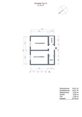 Gepflegte 1-Zimmer Wohnung mit Balkon in Haan