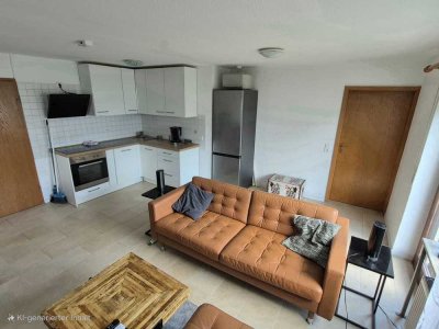 Schöne, modernisierte 2-Zimmer-Erdgeschosswohnung mit EBK in Karlsdorf-Neuthard