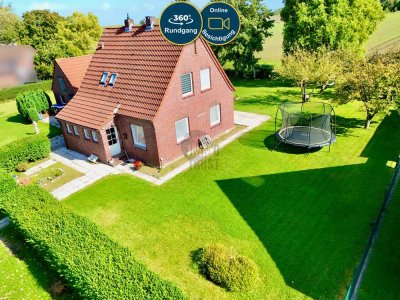 FAMILIENTRAUM AN DER NORDSEENÄHE – GROSSER GARTEN, TERRASSE, FELDBLICK & FLEXIBLE EINLIEGERWOHNUNG