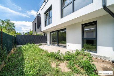 4 Etagen Wohnkomfort! Attraktives Reihenhaus mit Garten, 2 Terrassen &amp; traumhaftem Ausblick – in ruhiger Lage im 22. Bezirk