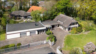 Großzügiges Wohnhaus mit Halle und Büro