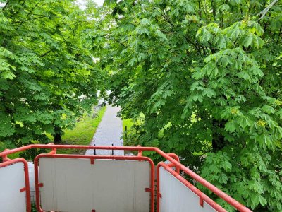 NH. MAN /LTU  HELLE,RENOVIERTE 1,5 ZI. BALKON MIT BLICK INS GRÜNE