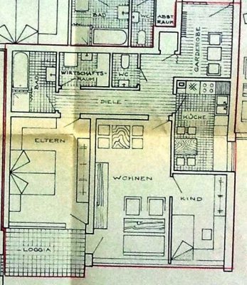 Ruhige große Wohnung in Stadtnähe