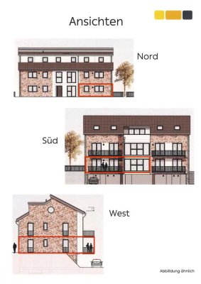 Erstbezug! 3-Zimmer Wohnung mit Südbalkon in attraktiver Lage in Stade