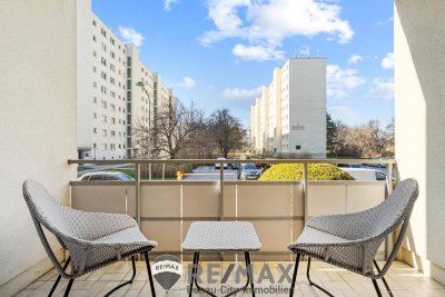 "3-Zimmer-Wohnung mit Loggia &amp; Garagenplatz in Top-Lage – Kagraner Platz"