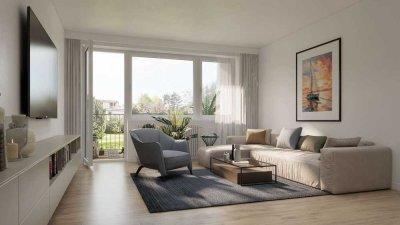 Kapitalanlage am See: Vermietete Wohnung mit Garten & Balkon