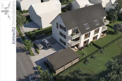 Modernes Wohnen in Bielefeld-Brackwede: 
Exklusive 3 Zimmer-Neubauwohnung mit Terrasse und Garten