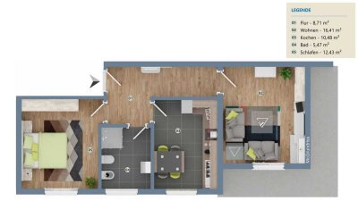 RUHE und HARMONIE...
in dieser Wohnung
in Winterbach