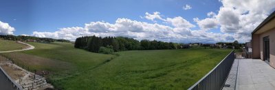 Luxuriöses Penthaus in Eggelsberg mit großer Dachterrasse und unverbaubarer Aussicht in Ruhelage (provisionsfrei)