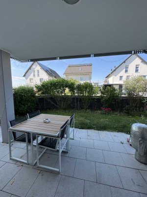 Neuwertige 3-Zimmer-Wohnung mit Garten und Einbauküche in Rodgau Jügesheim