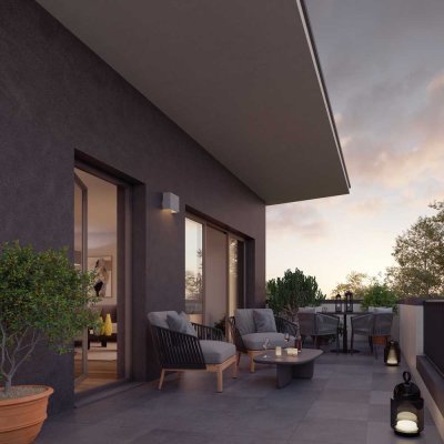 Nachhaltig. Modern.Einzigartig - Penthouse mit Traum-Dachterrasse im Effizienzhaus 40!