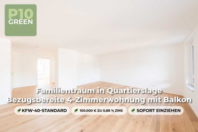 Familientraum in Quartierslage - Bezugsbereite 4-Zimmerwohnung mit Balkon