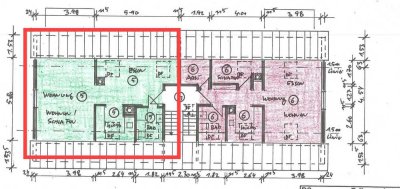 Schöne 1,5 Zimmerwohnung im DG mit Stellplatz (provisionsfrei)