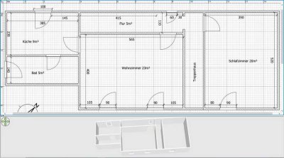Helle 2-Zimmer Wohnung mit Garage in Wallenfels