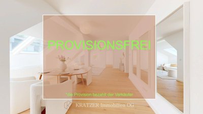 PROVISIONSFREI--Bezaubernde Dachgeschosswohnung | Erstbezug nach Sanierung | Klimaanlage | Terrasse | Lift