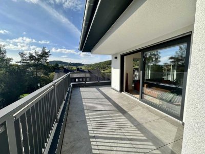 Penthouse mit sonnigem Blick ins Grüne