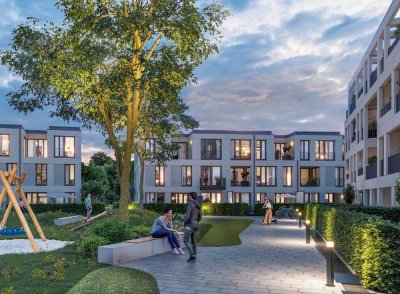 Moderner Neubau: Einzimmer-Wohnung mit Balkon