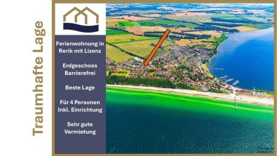 Erdgeschosswohnung genehmigt barrierefrei im malerischen Rerik zur Eigennutzung und Ferienvermietung