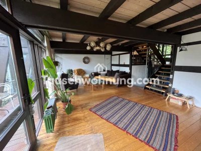 Tauschwohnung: geräumige Waldwohnung-Maisonette für kleine günstige Bleibe