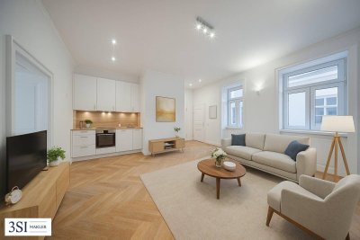 Kompakte Eleganz: Stilvoll sanierte Altbauwohnung in ruhiger Lage