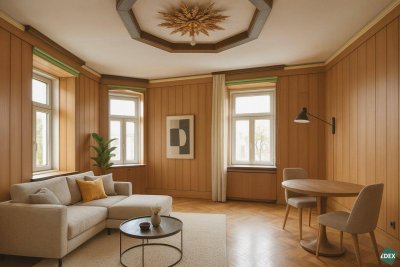 Charme trifft auf Sanierungsbedarf – 4-Zimmer-Altbauwohnung in Toplage