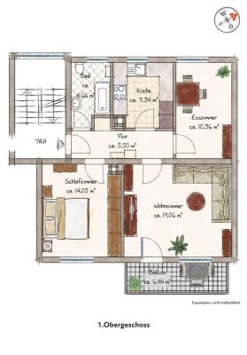 **Kaufen statt mieten: Gepflegte 3-Zimmer-Wohnung in Bad Wildbad**
