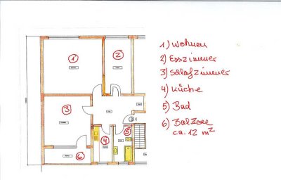 Schöne 3-Zimmer Wohnung mit Balkon zum 01.11.25 zu vermieten!