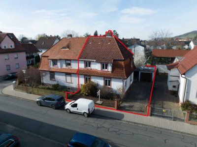 Charmante DHH mit Garage, Carport und Nebengebäude in zentraler und ruhiger Lage von Heppenheim