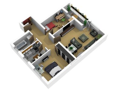 3,5-Zimmer Wohnung mit Balkon zur Kapitalanlage