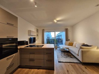 möbilierte 2-Raum-Wohnung mit Balkon und EBK