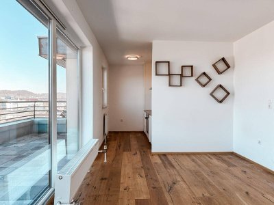 ONE SPACE – Renovierte Garçonnière mit XL-Terrasse in Salzburg-Lehen