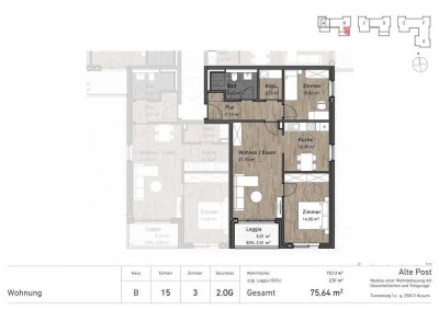Willkommen im Wohnquartier "Alte Post"  - Neubau von 107 Wohneinheiten