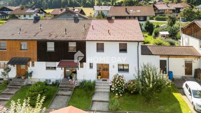 Familienfreundliches Reihenendhaus mit Südwestterrasse, Bergblick & großem Garten