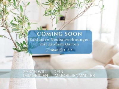 Exklusive 3-Zimmer-Neubauwohnung mit Terrasse & eigenem Garten,  auf der begehrten Hambacher Höhe