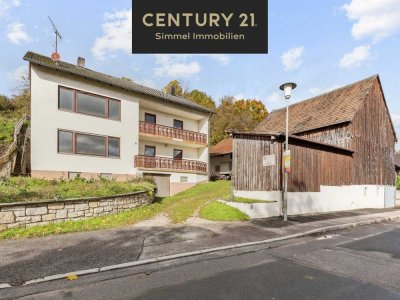 Platz für neue Ideen! Zweifamilienhaus mit großem Grundstück in ruhiger Wohnlage